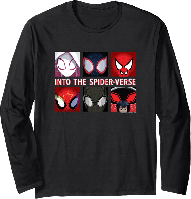Marvel Spider-Man Into the Spider-Verse Spider Heroes Langarmshirt