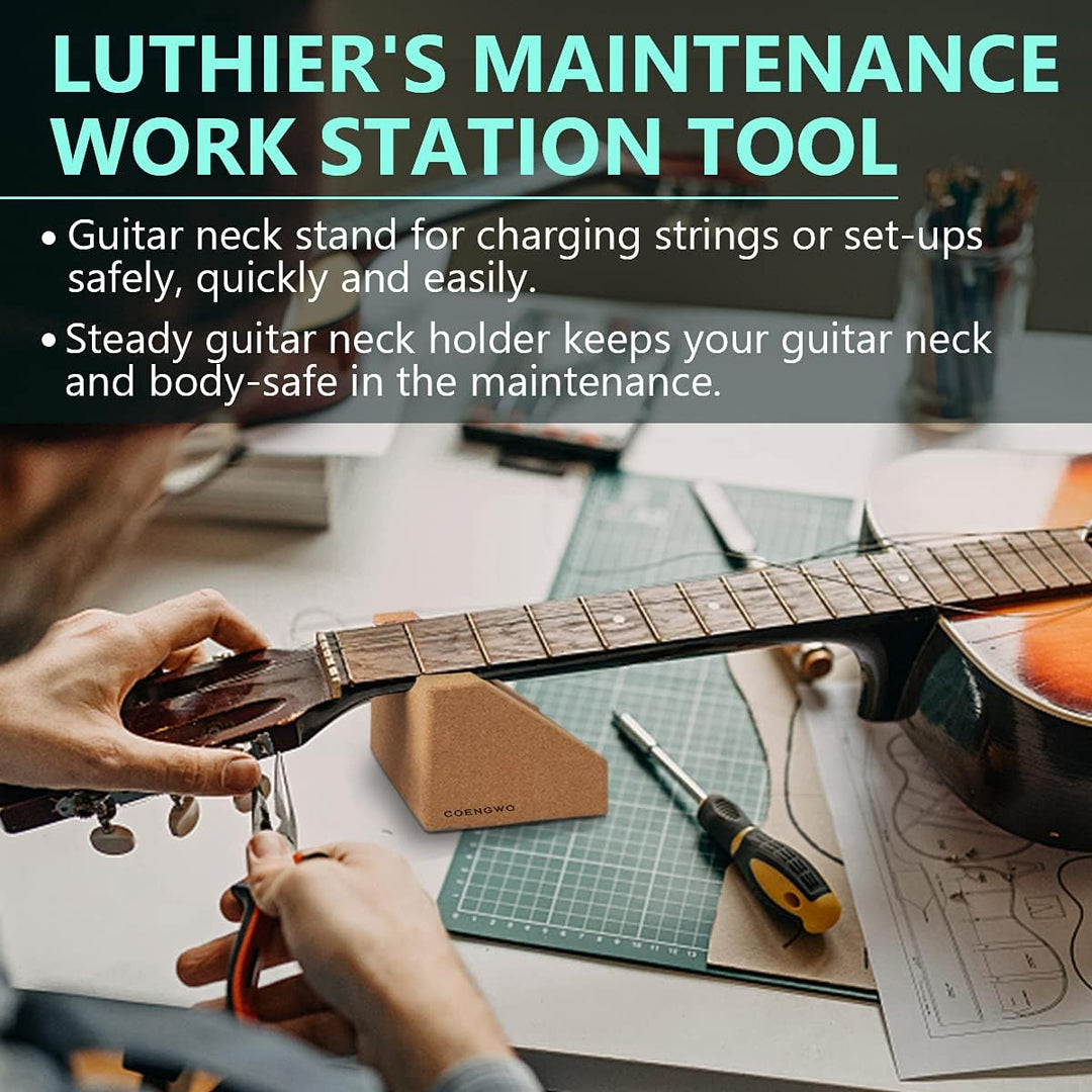 COENGWO Gitarren Halsstütze, Gitarre Halsstütze Cradle Saiteninstrument Nackenstütze Gitarrenbauer T