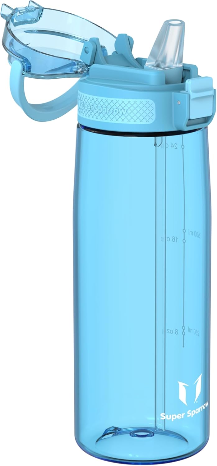 Super Sparrow Trinkflasche - TouchSip Wasserflasche - 500ml, 750ml, 1000ml - BPA-frei - Ideale Sport