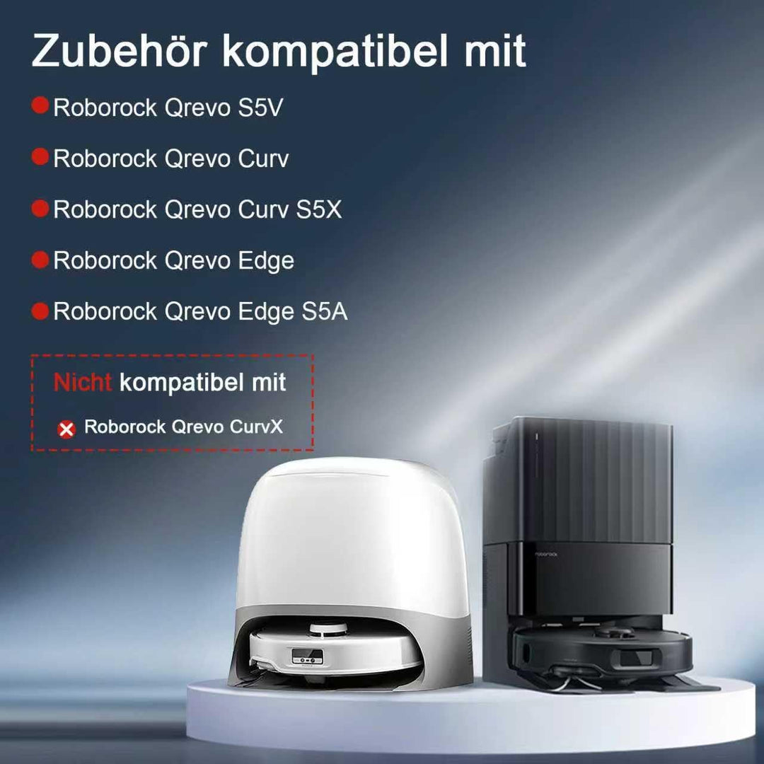 Zubehörset für Roborock Qrevo S5V /Qrevo Curv/Qrevo Curv S5X / Qrevo Edge/Qrevo Edge S5A Saugroboter