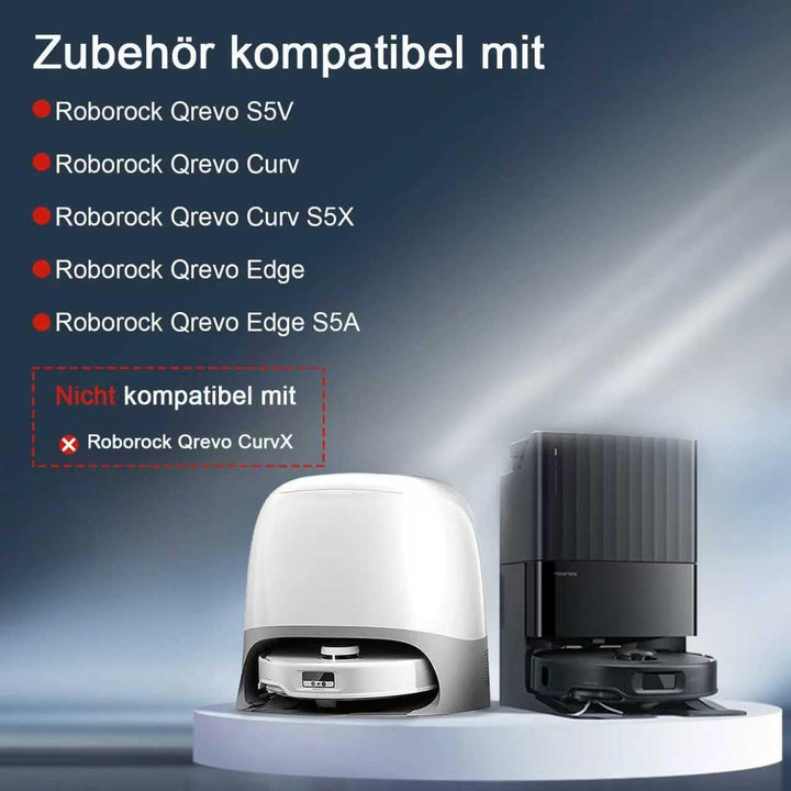 Zubehörset für Roborock Qrevo S5V /Qrevo Curv/Qrevo Curv S5X / Qrevo Edge/Qrevo Edge S5A Saugroboter