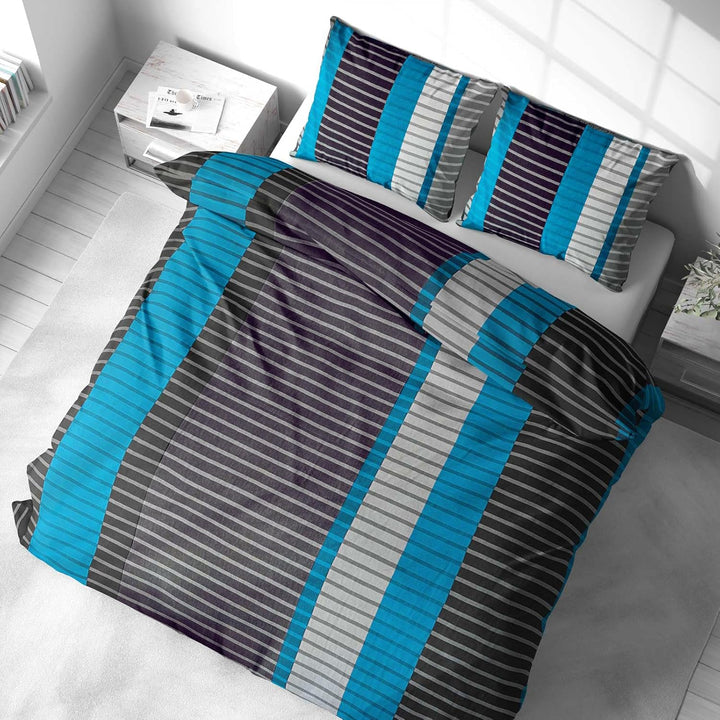 Class Home Collection Bettwäsche 200x200 Baumwolle Renforce 3 teilig Bettwäsche-Set mit Reissverschl