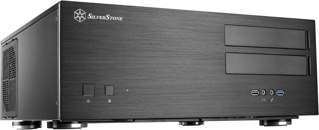 SilverStone Technology SST-GD08B - Grandia HTPC ATX Desktop Gehäuse mit hochleistungsfähigem und ger