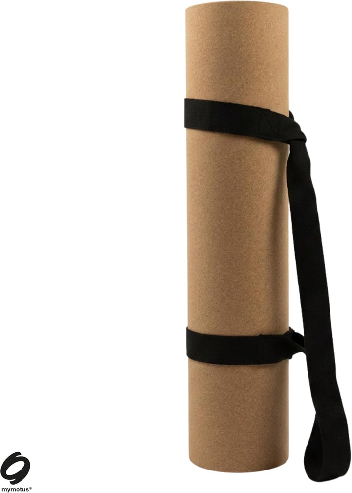 Kork Yogamatte rutschfest | inkl. Tragegurt | 183x61x0,5cm | extra dick & breit | Öko Gymnastikmatte