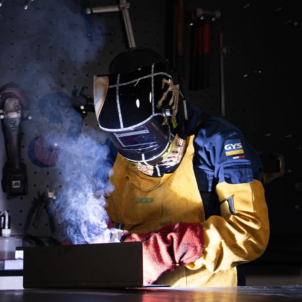 GYS Schweisshelm LCD VENUS 9/13 BONES Tönungsmaske TRUE COLOR Technologie