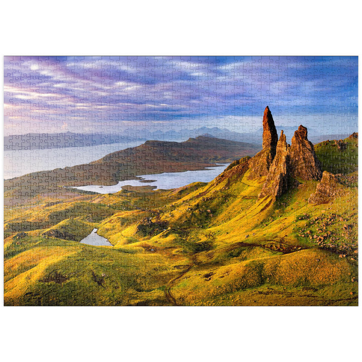 Old Man of Storr Sunrise, Isle of Skye, Schottland - Premium 1000 Teile Puzzle - MyPuzzle Sonderkoll