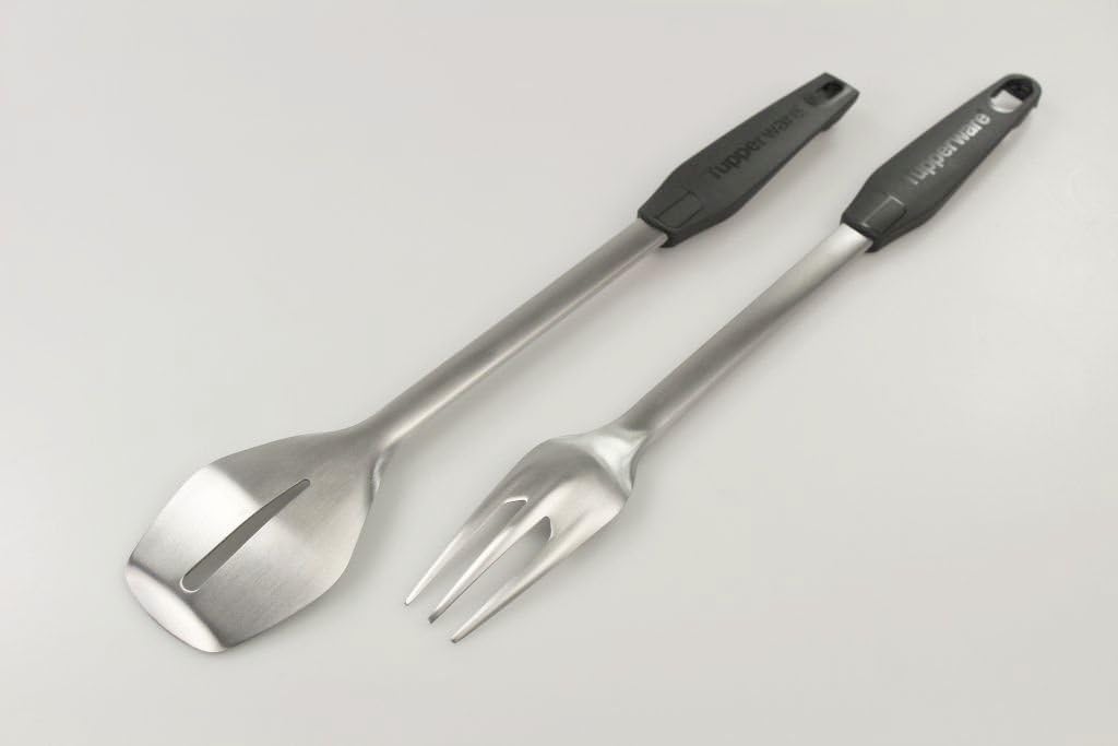 TUPPERWARE Chef-Serie Pro Besteck lila Grillzange/Servierbesteck