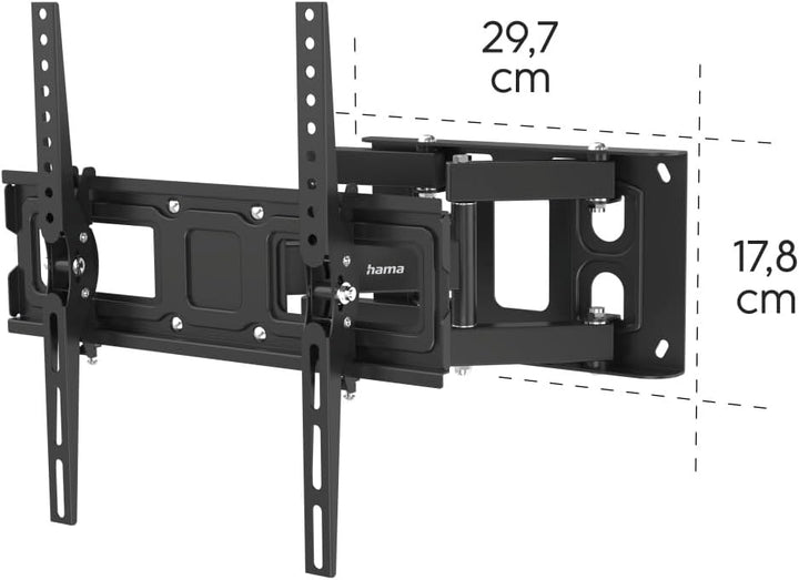 Hama TV Wandhalterung Schwenkbar &amp; Neigbar 32–75 Zoll (81–191 cm) – Vollbeweglich, Ausziehbar, VESA