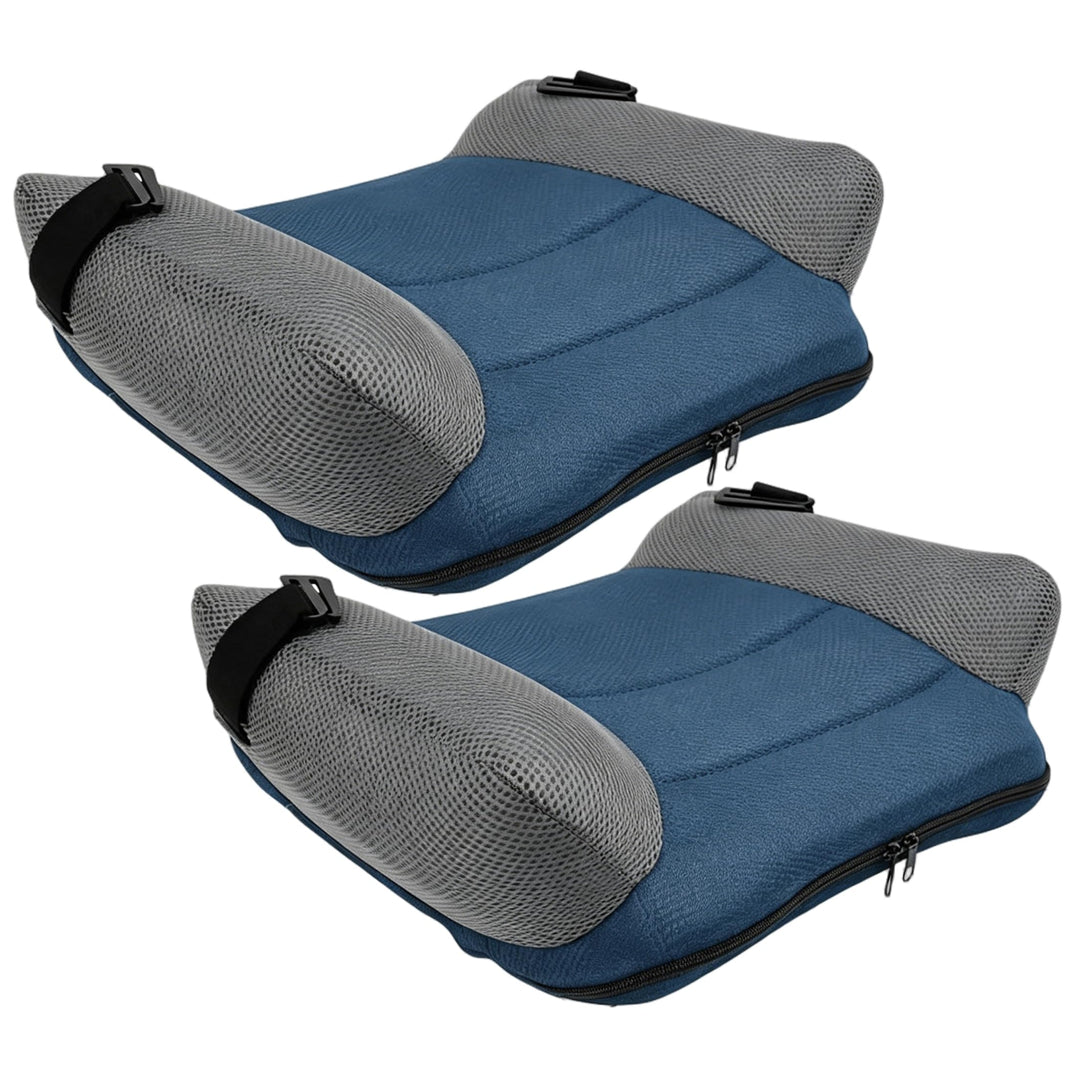 2PCS aufblasbarer Sitzerhöhung, 19 x 15 Zoll Komfort-Auto-Sitzerhöhung, rutschfestes Netz, tragbar f