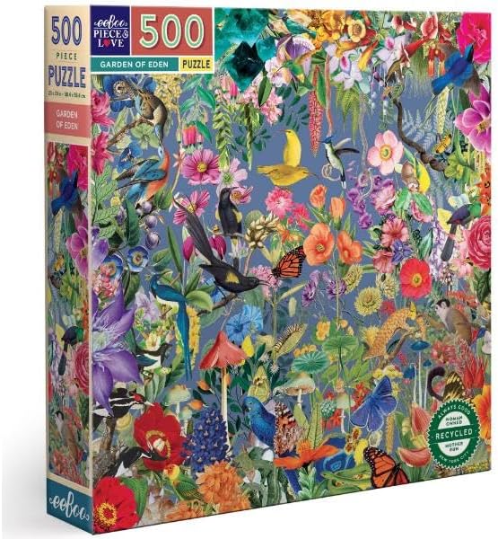 eeBoo - Puzzle 500 pcs - Garden of Eden - (EPZFGDE