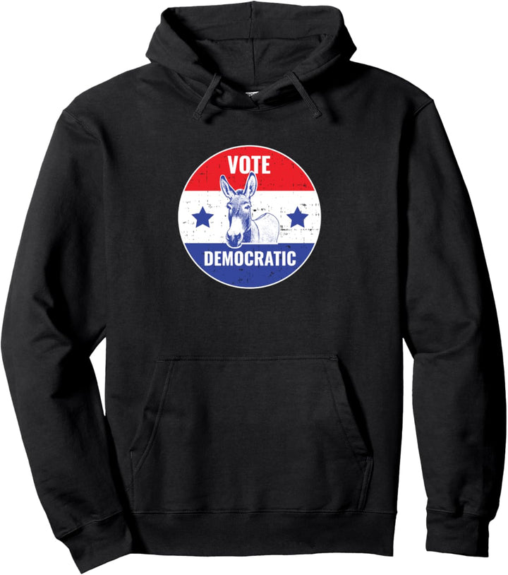 Vote Democrat Vintage Politische Esel Demokratische Partei Pullover Hoodie