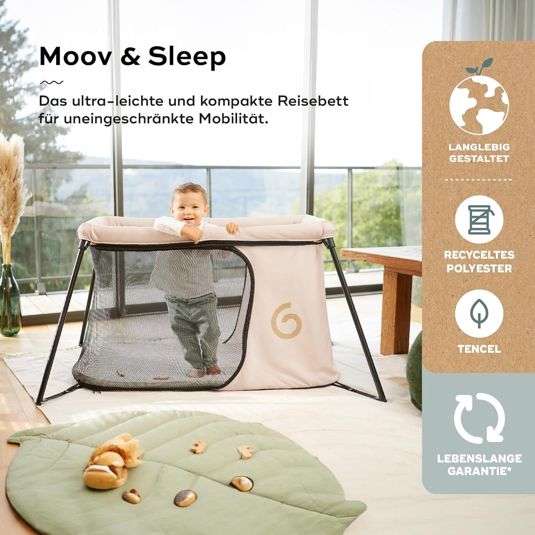 Babymoov Reisebett Moov & Sleep, Ultrakompakt und leicht (