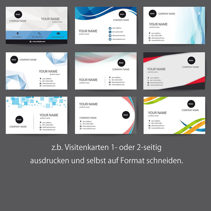 TATMOTIVE Fotokarton Fotopapier DIN A3 200g MATT weiss/Laserdrucker/Beidseitig bedruckbar / 50 Blatt