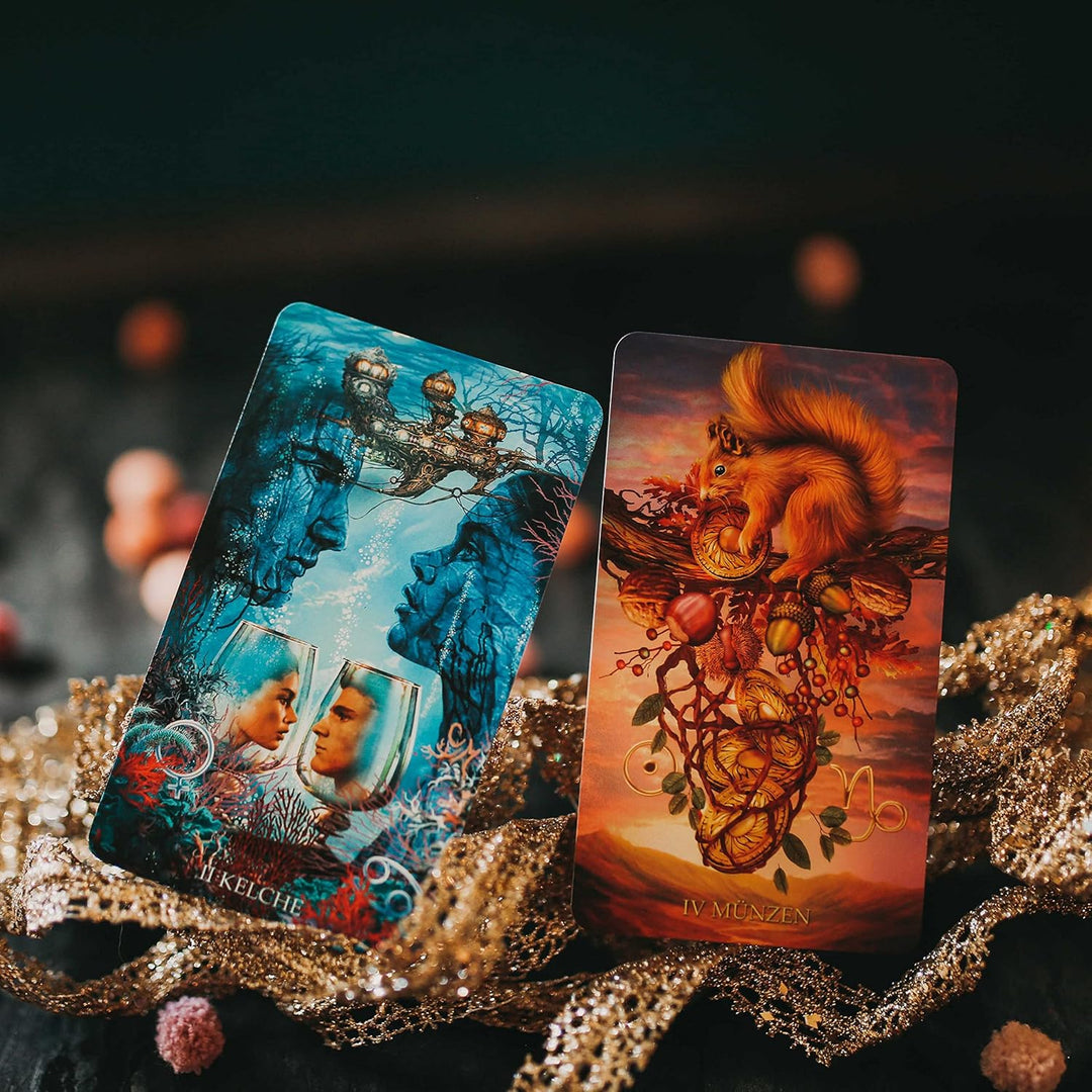 Mystic Palette Tarot: 78 Tarotkarten und farbiges Buch (Ciro Marchetti, Deutsch, Neuerscheinung 2023