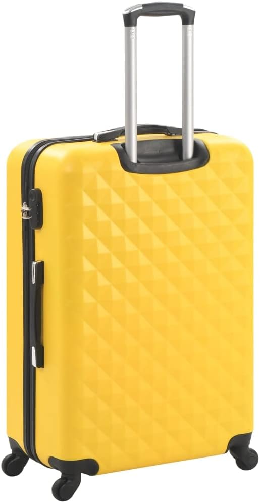 vidaXL Hartschalen Trolley Set Kofferset Hartschalenkoffer Reisekoffer 3Stk. ABS Gelb, Gelb