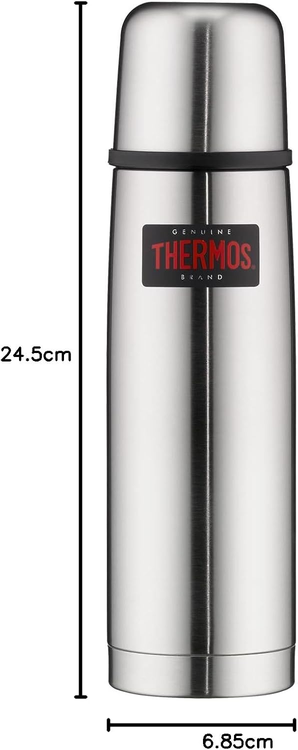 Thermos 4019.205.050 Isolierflasche Light and Compact, 0,5 L, Edelstahl mattiert Edelstahl 0,50 l, E