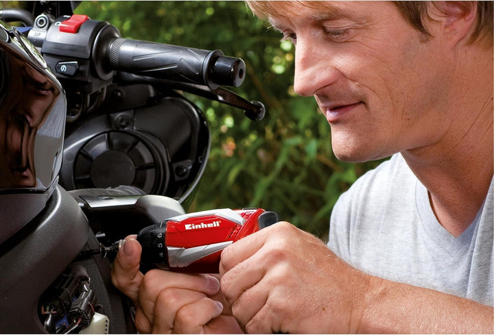 Einhell Akkuschreiber Set TE-SD 3,6 Li (Lithium Ionen, 3,6 V, 1,5 Ah, 3,5 Nm, 2x LED-Licht, Ladegerä