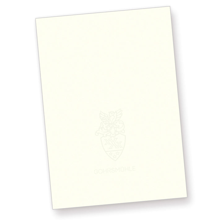 Gohrsmühle Briefpapier mit Wasserzeichen edel hochwertig (100 Blatt) DIN A4, 90 g/qm, naturweiss, 10