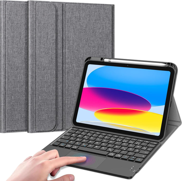 Fintie Tastatur Hülle für iPad 10. Generation 2022, iPad 10 Generation Hülle mit magnetisch Abnehmba