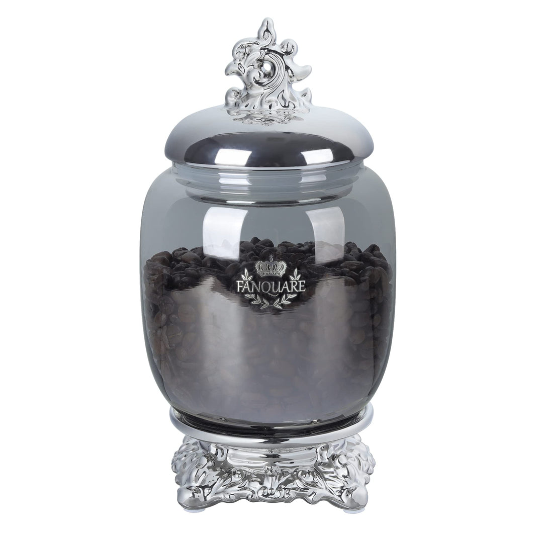 fanquare 1050ml Vorratsgläser aus Porzellan mit Deckel, Zuckerdose Kaffeedose Teedose, Dekorative Vo