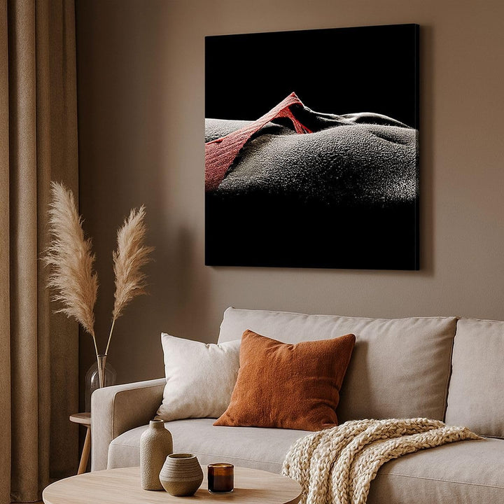 Bilder auf Leinwand Körper weibliches Modell Wassertropfen Leinwandbild 60x60cm Wandbilder Dekoratio