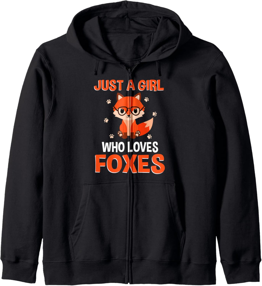 Just a Girl Who Loves Foxes Mädchen liebt Füchse Fuchs Kapuzenjacke
