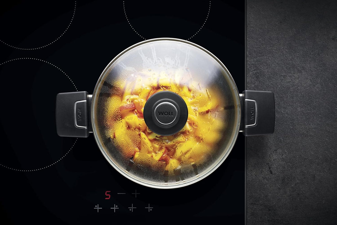 Woll Diamond Lite Kasserolle - Induktiv -, Ø 24 cm Ø, 9 cm hoch, 3.8 Liter, mit 2 Seitengriffen - Ge