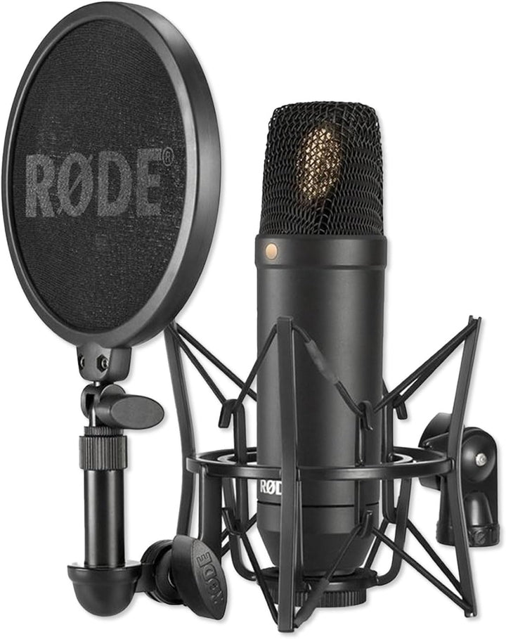 Rode NT1-Kit Studio-Mikrofon mit AI-1 Interface und keepdrum WS2 Popschutz