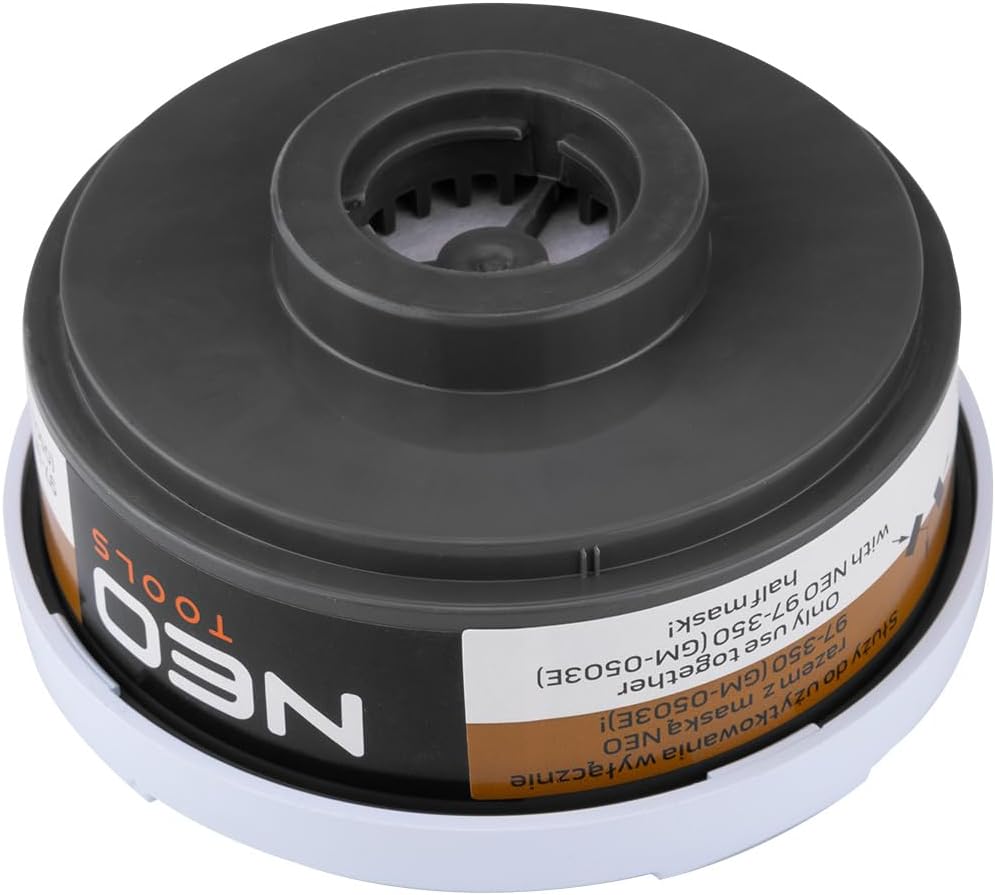 NEO TOOLS A1P2 Kombifilter R, Wiederverwendbar, Organische Dämpfe & Staubschutz 10xNDS, Für 97-350 H