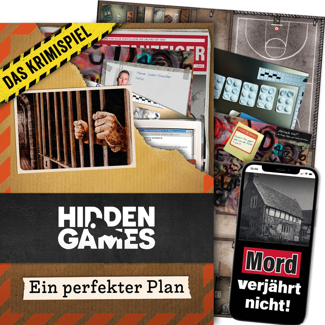 Hidden Games Tatort – EIN Perfekter Plan – Mordfall lösen Spiel – Krimi Escape Game – Detektivspiel