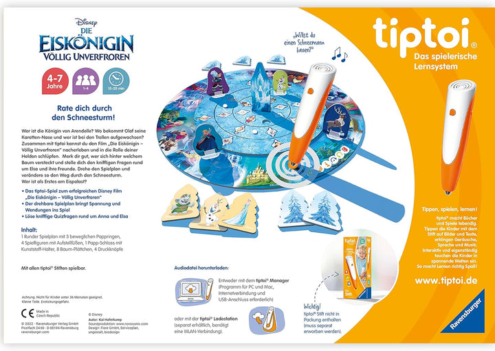 Ravensburger tiptoi Spiel 00116 - Disney Die Eiskönigin - Völlig Unverfroren: Das verdrehte Wettlauf