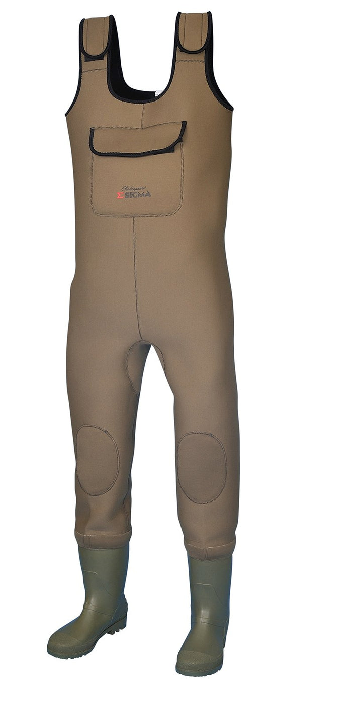 Shakespeare Sigma - wasserdichte Neopren Wathose mit Stollenstiefel für Männer und Frauen – zum Wate