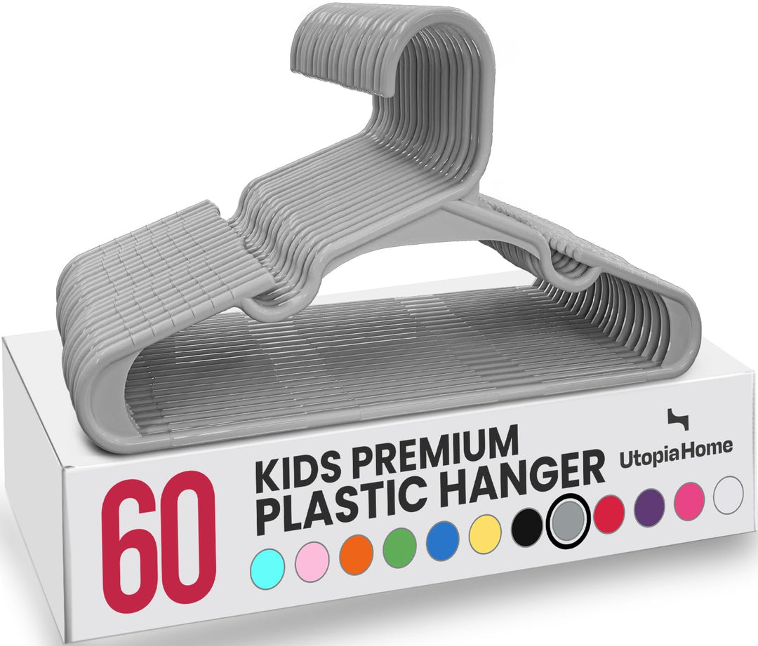 Utopia Home Kinder-Kleiderbügel, Kunststoff-Baby-Kleiderbügel für den Schrank, für Kleidung und Klei
