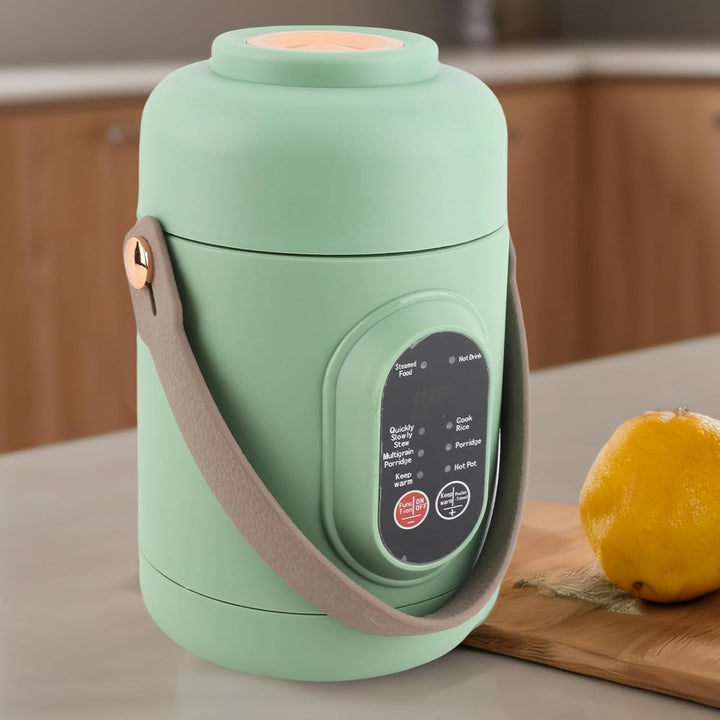 Tragbarer Elektrischer Topf, Mini-Multifunktions-Kochtopf 500 W, Reisekocher aus Edelstahl für Hausf