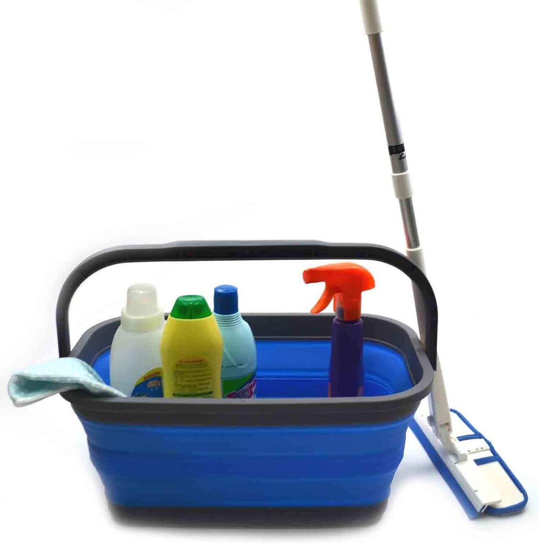 SAMMART 11.6L Set of 2 Collapsible Bucket (Blau, 2) Blau 2, Blau 2