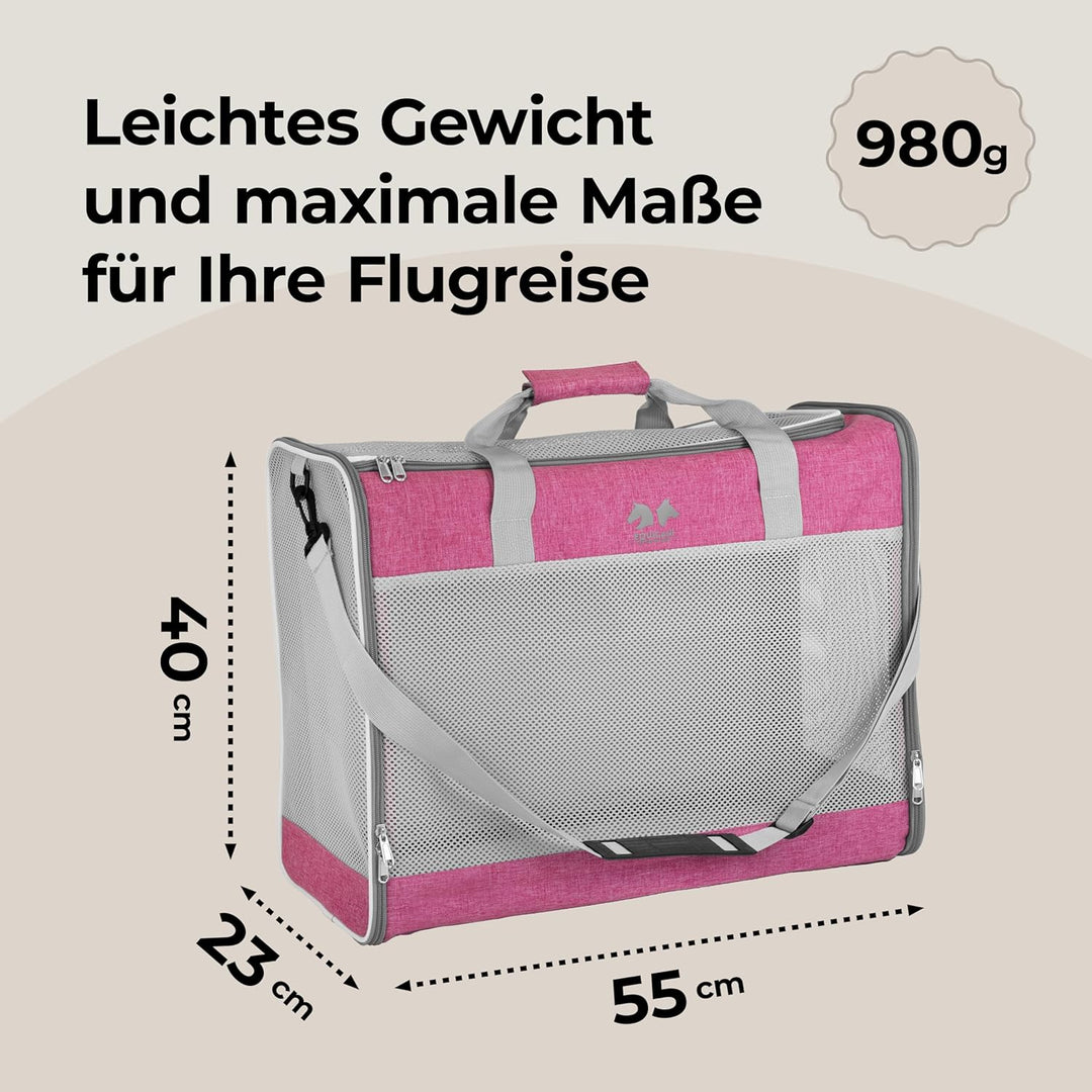 EQUICANI Travel1-Reisetasche für Hunde (pink)