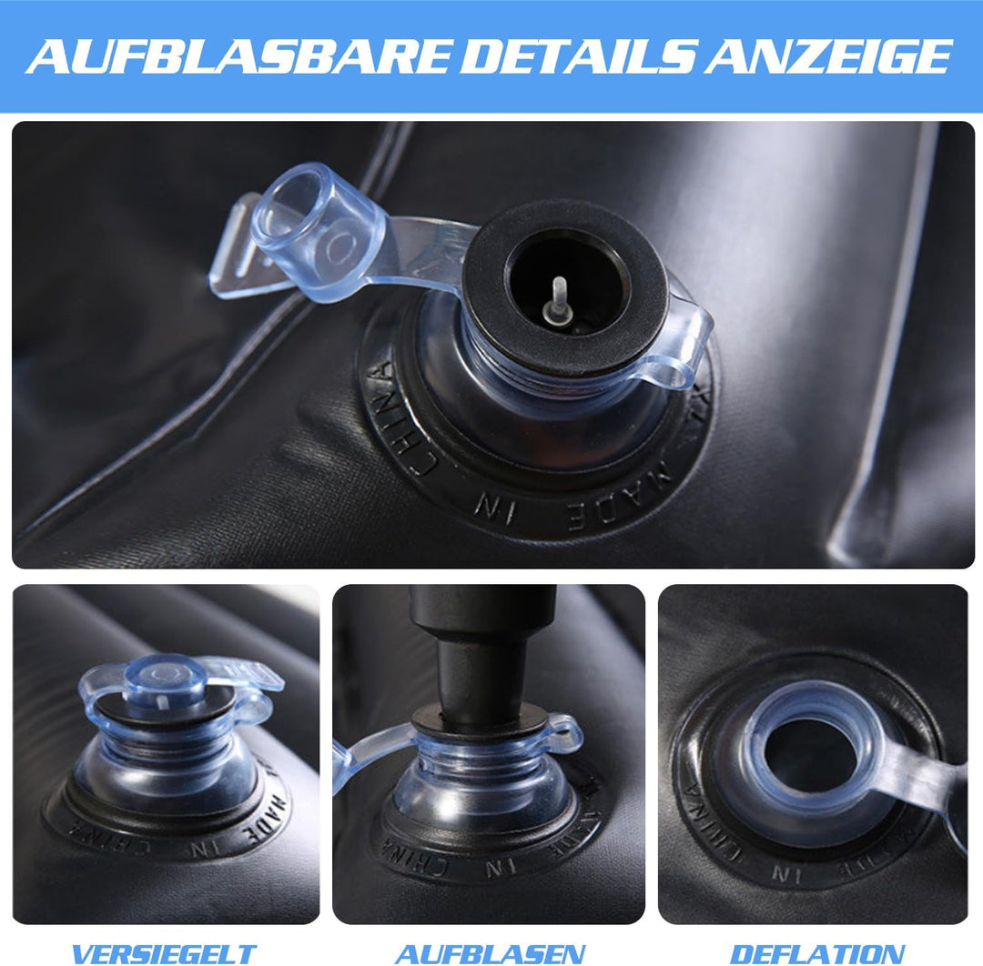 Ergocar Auto Luftmatratze Aufblasbare Matratze mit Pumpe Air Bett Camping Auto Kissen für Reisen Cam