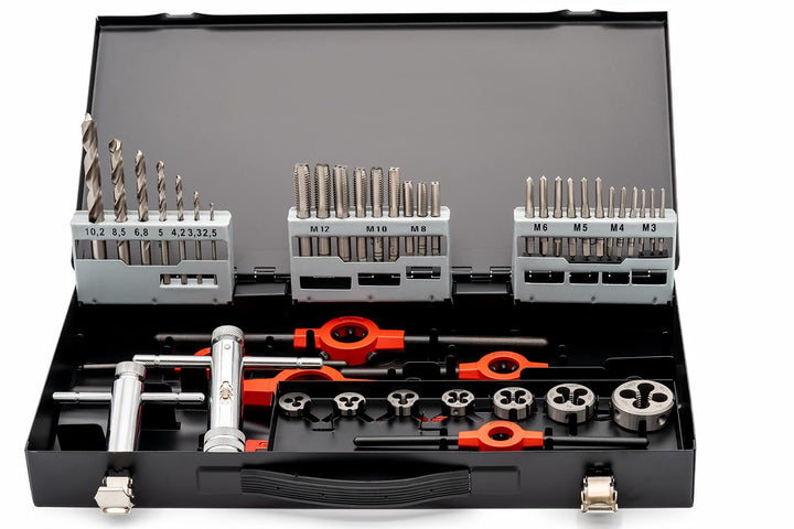 BAER SET HSS Handgewindebohrer | Schneideisen | Werkzeuge : M 3-12 - Gewindeschneider-Set | Gewindes