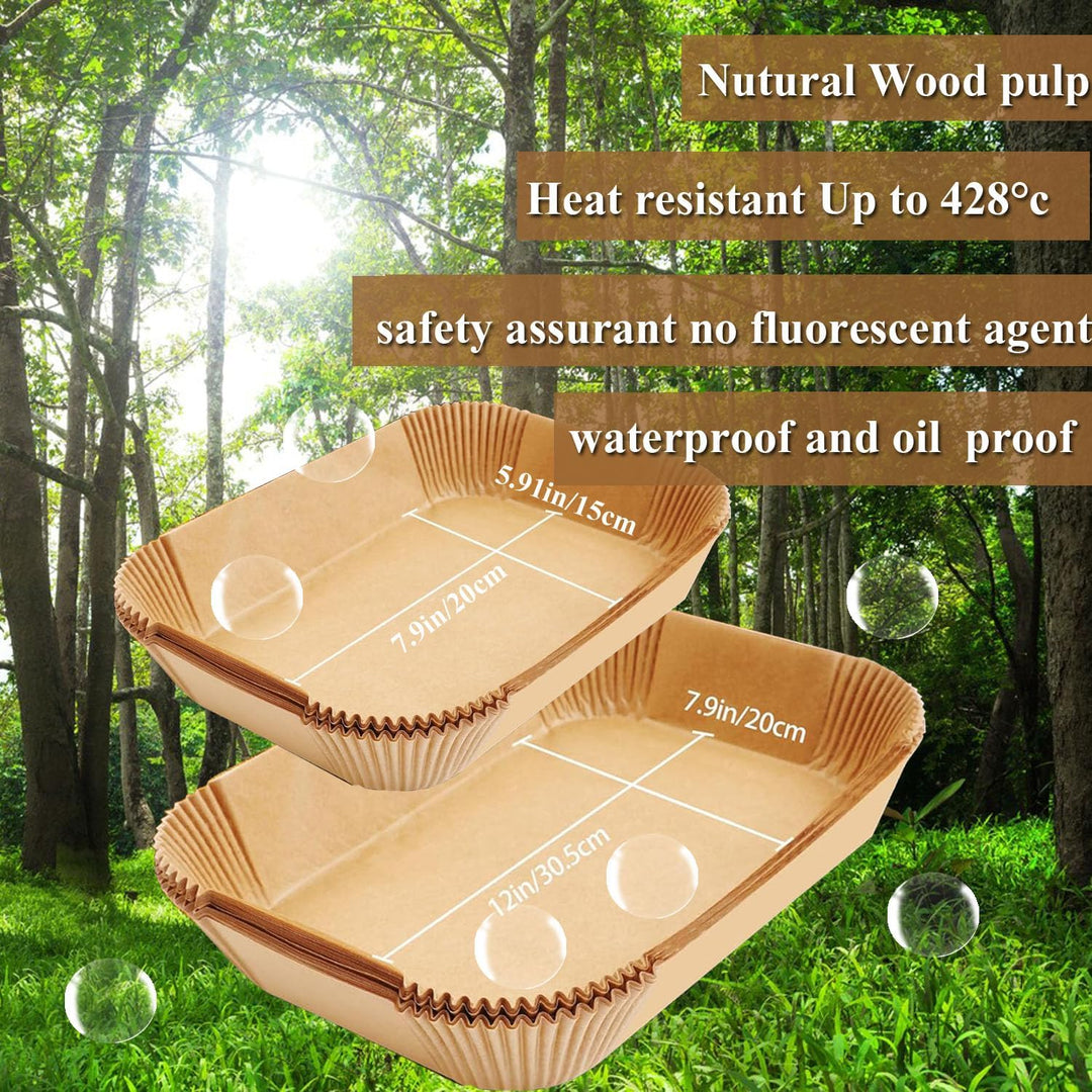 150pcs Airfryer Backpapier für Ninja Flex Drawer Dual Zone AF500EU AF500EUCP 10,4L, Auch kompatibel