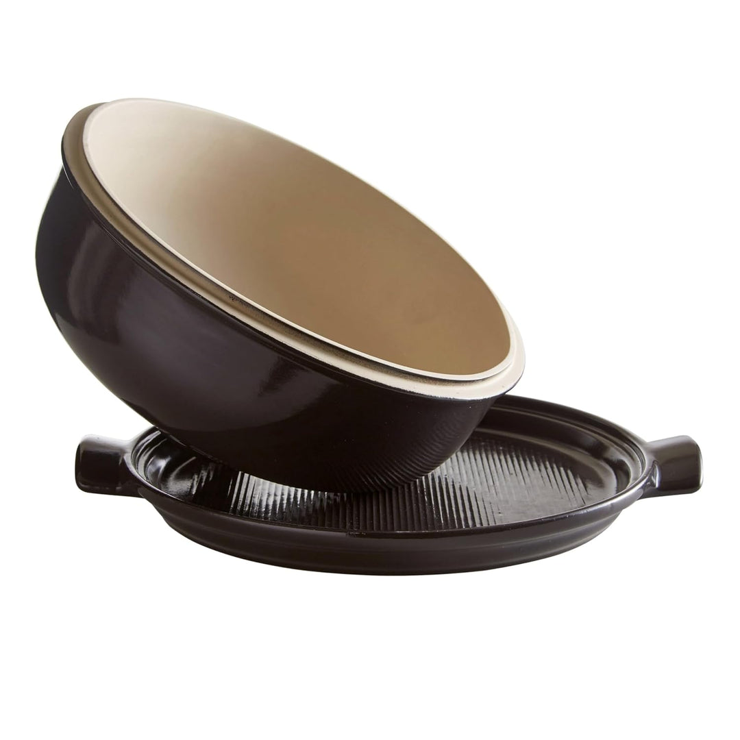 Interhal Brot Glocke, Keramik, Kohle, 28.5x28.5x16.5 cm Zeichenkohle, Zeichenkohle