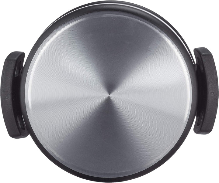 BALLARINI Click + Cook Kochtopf, Antihaftbeschichtet, 16 cm, Mit klappbaren Kunststoff-Griffen, Schw