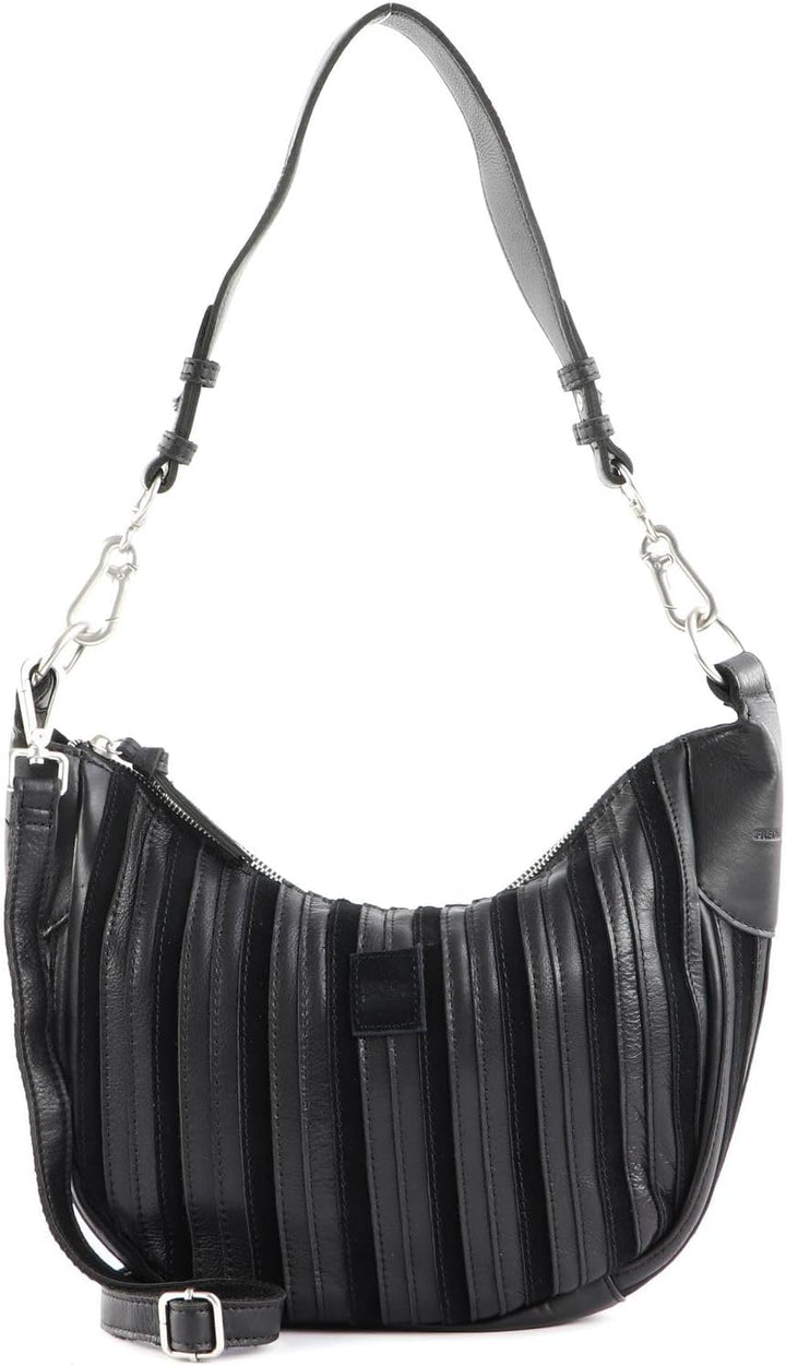 FREDsBRUDER Ravi Schultertasche Leder 36 cm, Schwarz, Einheitsgrösse