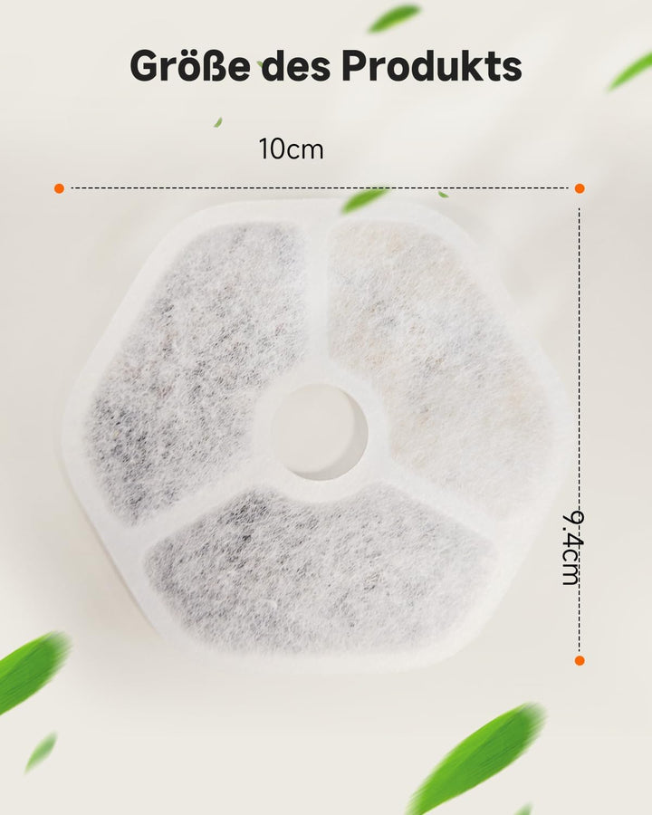 Katzenbrunnen Filter, 3er-Pack Katzen Wasserbrunnen Ersatzfilter für APD APETDOLA 4,5 L Edelstahl-Ti
