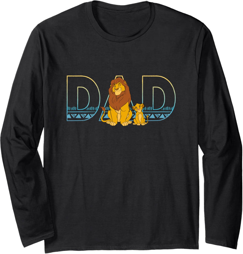 Disney The Lion King Simba and Mufasa Dad Langarmshirt