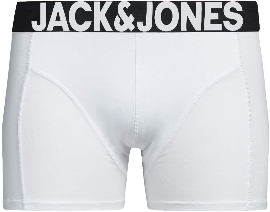 JACK & JONES Herren Unterhosen 5er Set Pack Männer Boxershorts Weiss schwarz blau grau Trunks 122048