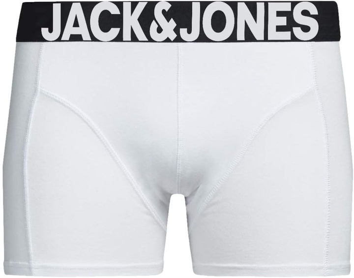 JACK & JONES Herren Unterhosen 5er Set Pack Männer Boxershorts Weiss schwarz blau grau Trunks 122048