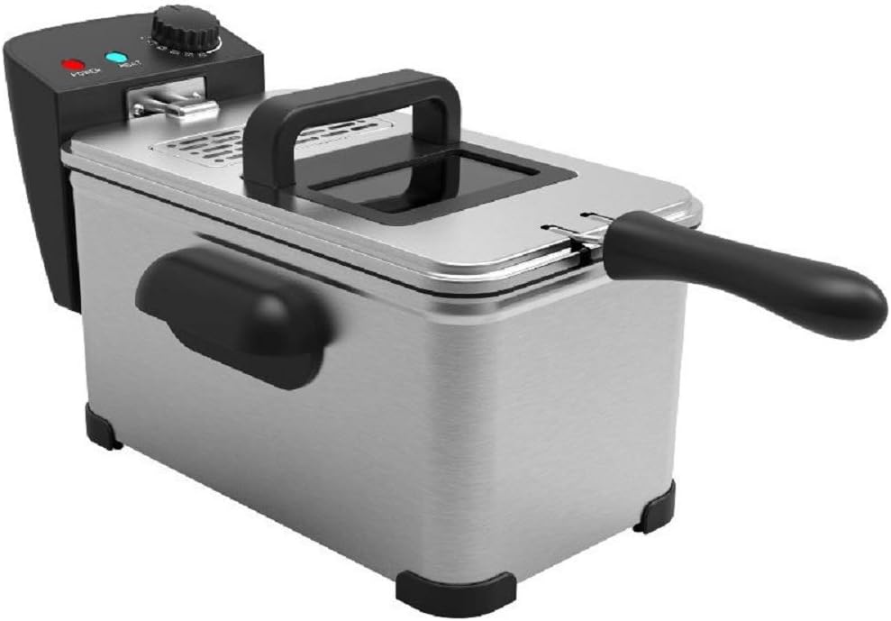 ARDES - AR1D30 Fritteuse 3 Liter, Fritteuse für Fisch, Pommes frites und Huhn, Öl-Fritteuse, Höchstt