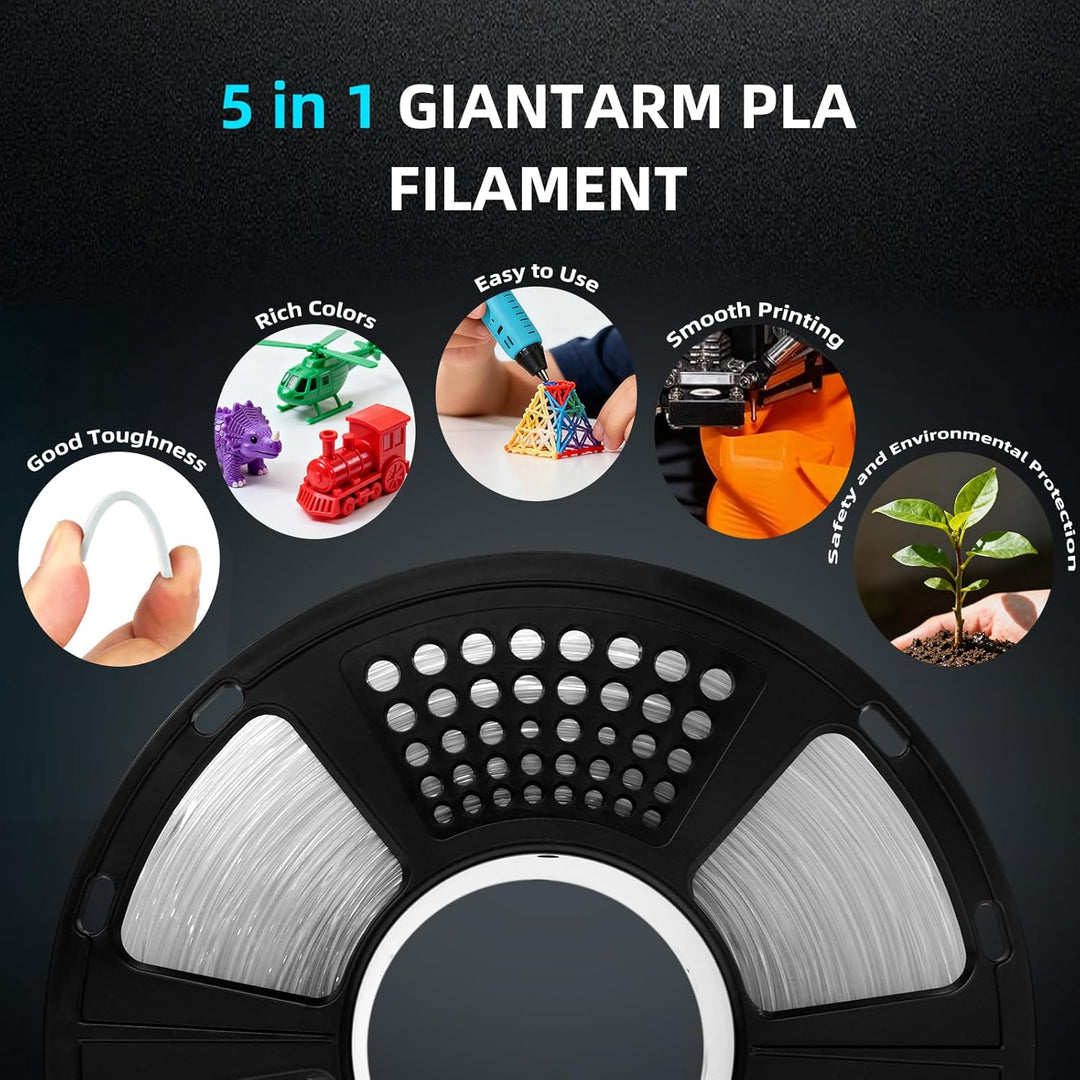 PLA Filament 1.75mm, GIANTARM 3D Drucker Filament PLA Apfelgrün 1kg Spool 1KG-PLA-Apfelgrün PLA, 1KG