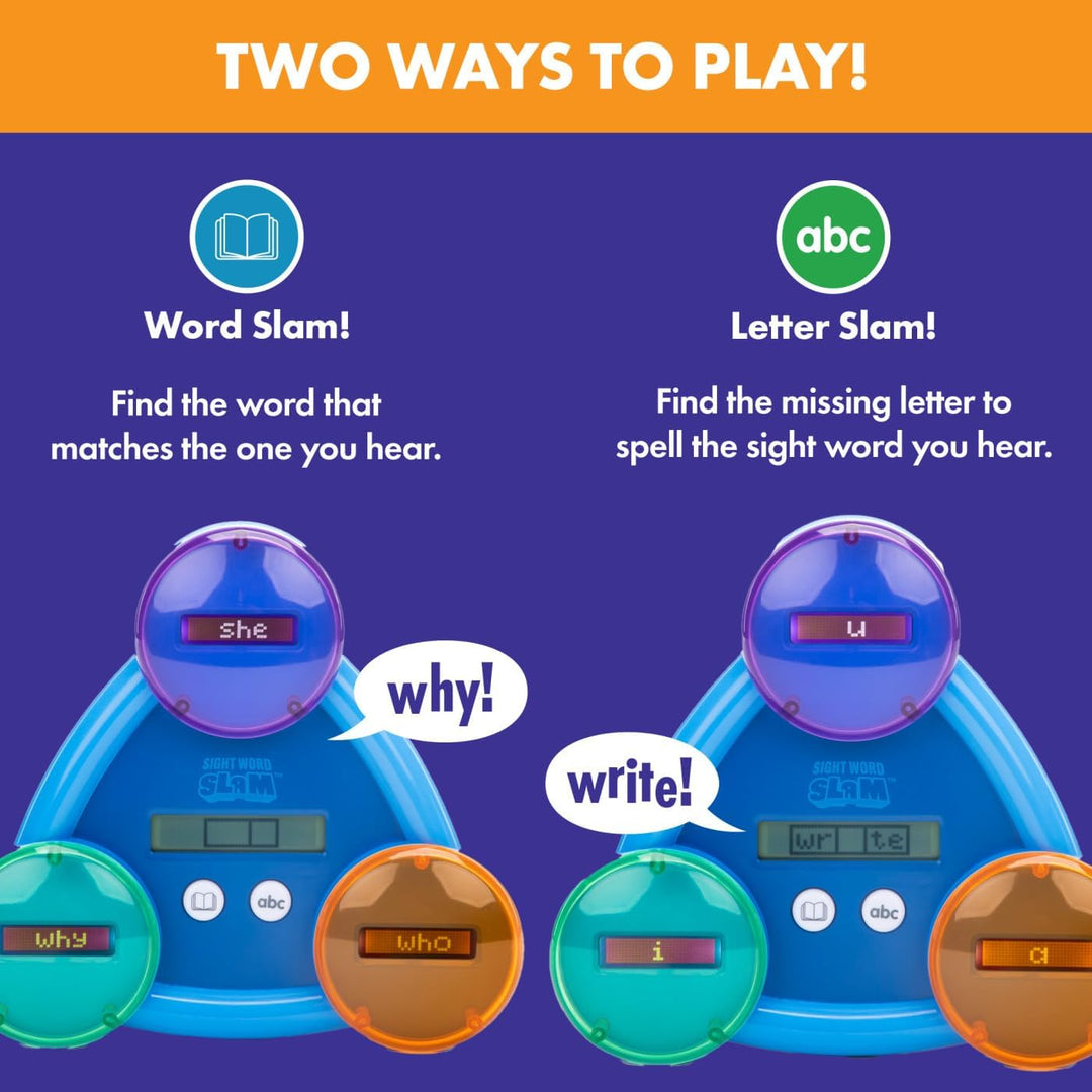 Learning Resources EI-8434 Slam, ab 5 Jahren, über 185 englische Sight Words Lernen, 2 Modi, elektro
