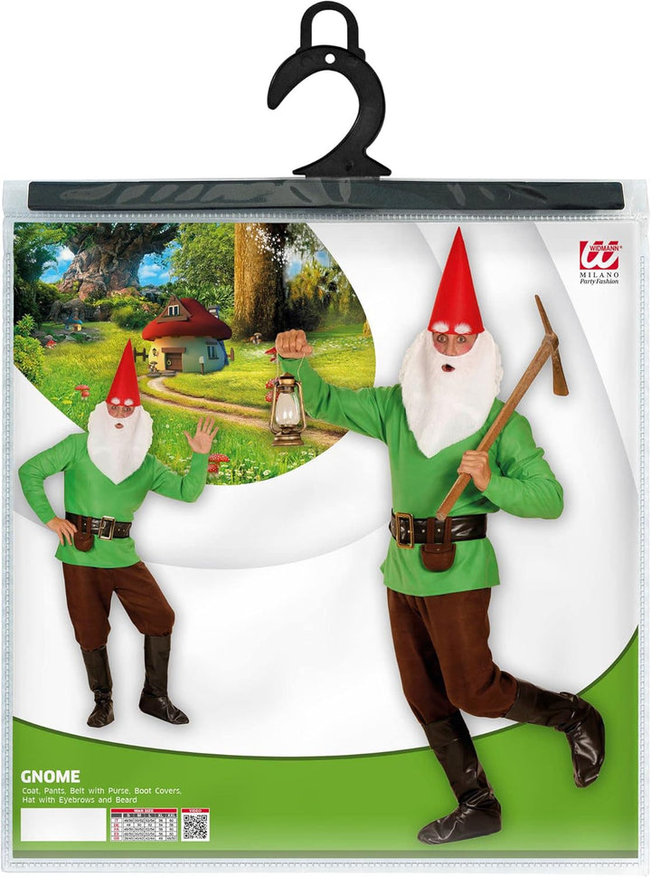 WIDMANN - Kostüm Zwerg, Gnome, Wichtel, Karneval, Faschingskostüme, Karneval, Mottoparty Grün XXL, G